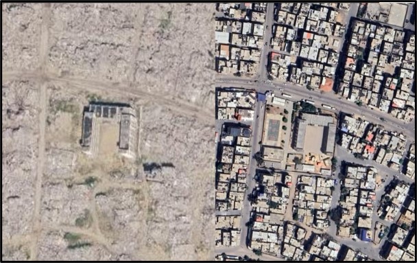 &nbsp;صور جوية تكشف حجم الدمار في غزة